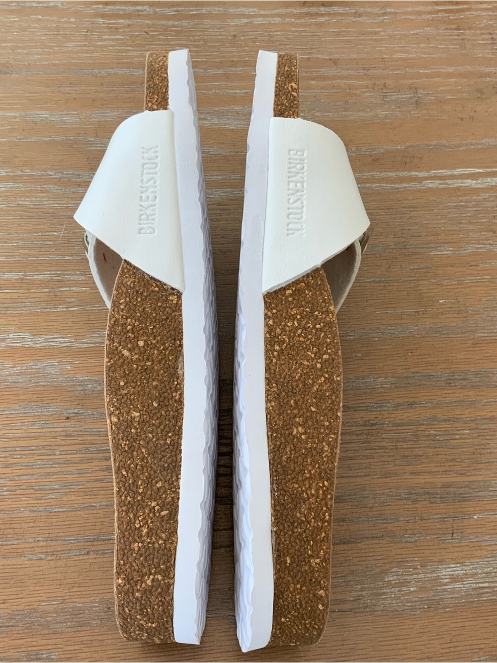 Birkenstock White flat Slip On Sandals EU39 US8 - Picture 4 of 7